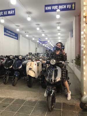 xe máy điện kiểu dáng Vespa