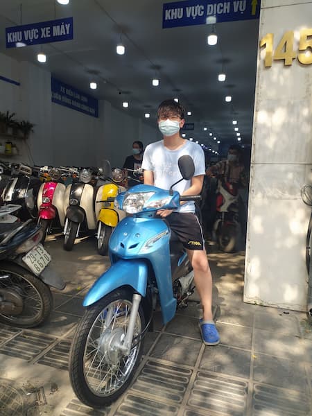 xe Wave 50cc chạy xăng- Xe điện Lan Anh