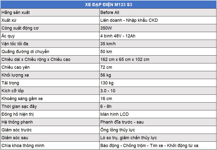 Xe đạp điện M133 S3