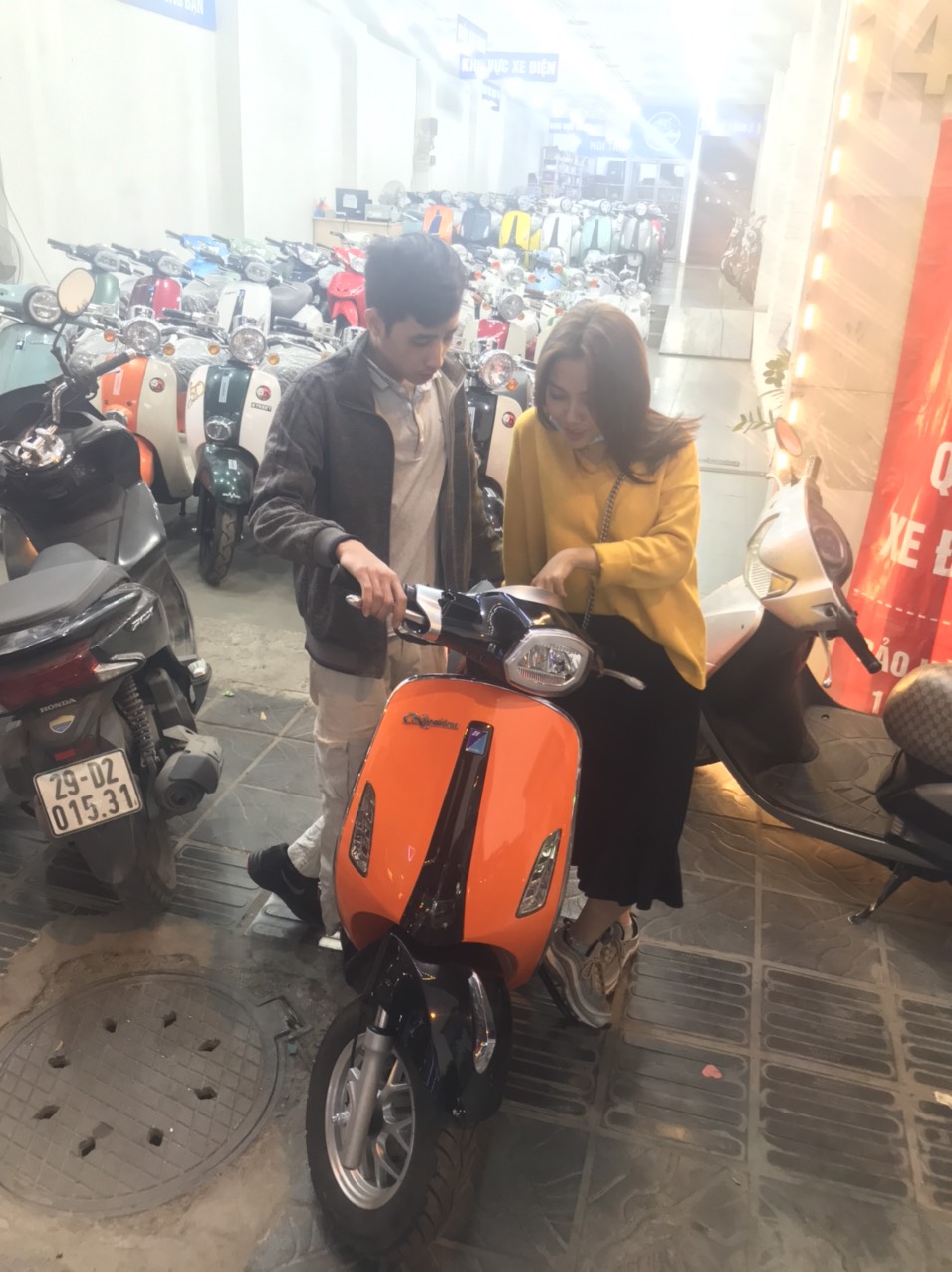 Xe Vespa 50cc Nioshima- Xe Điện Lan Anh