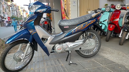xe wave 50cc xanh cửu long