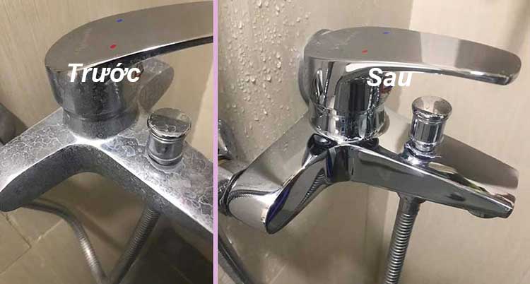 Mách bạn 3 cách đánh bay vết ố vàng, cặn gỉ trên sen tắm