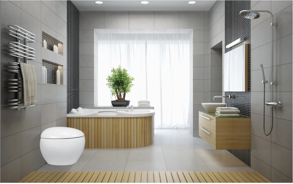 10 mẫu thiết kế phòng tắm đẹp phong cách hiện đại 2018