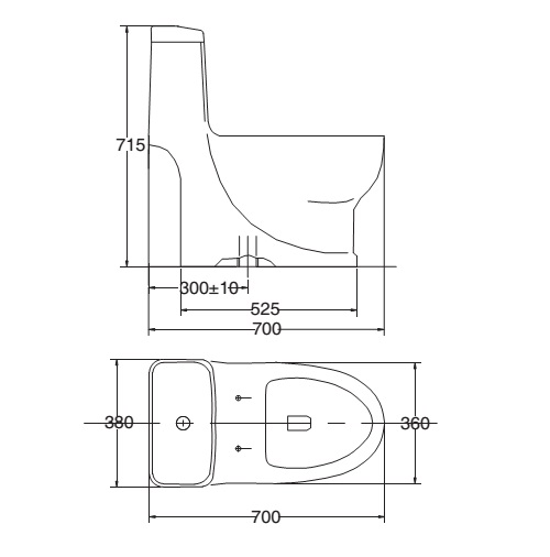 Bồn cầu 1 khối Viglacera V38M