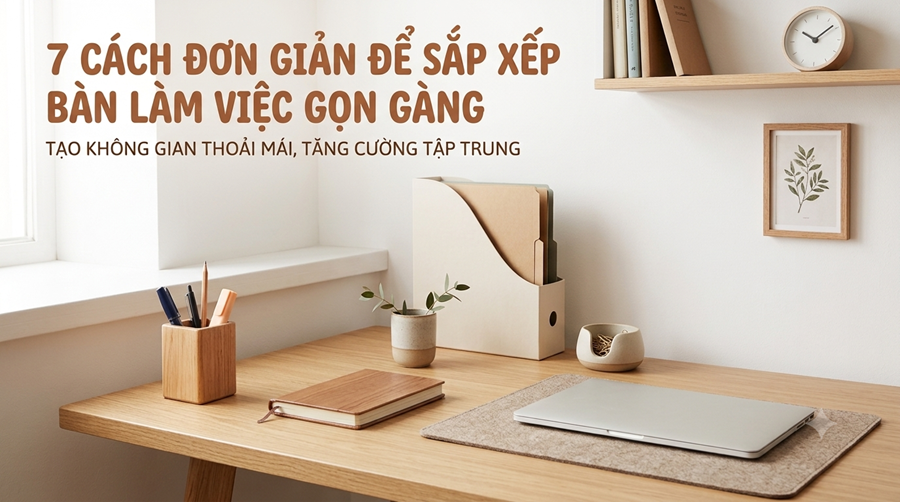 7 cách sắp xếp góc học tập, làm việc gọn gàng và hiệu quả hơn