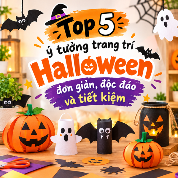 Top 5 ý tưởng trang trí Halloween đơn giản, độc đáo và tiết kiệm