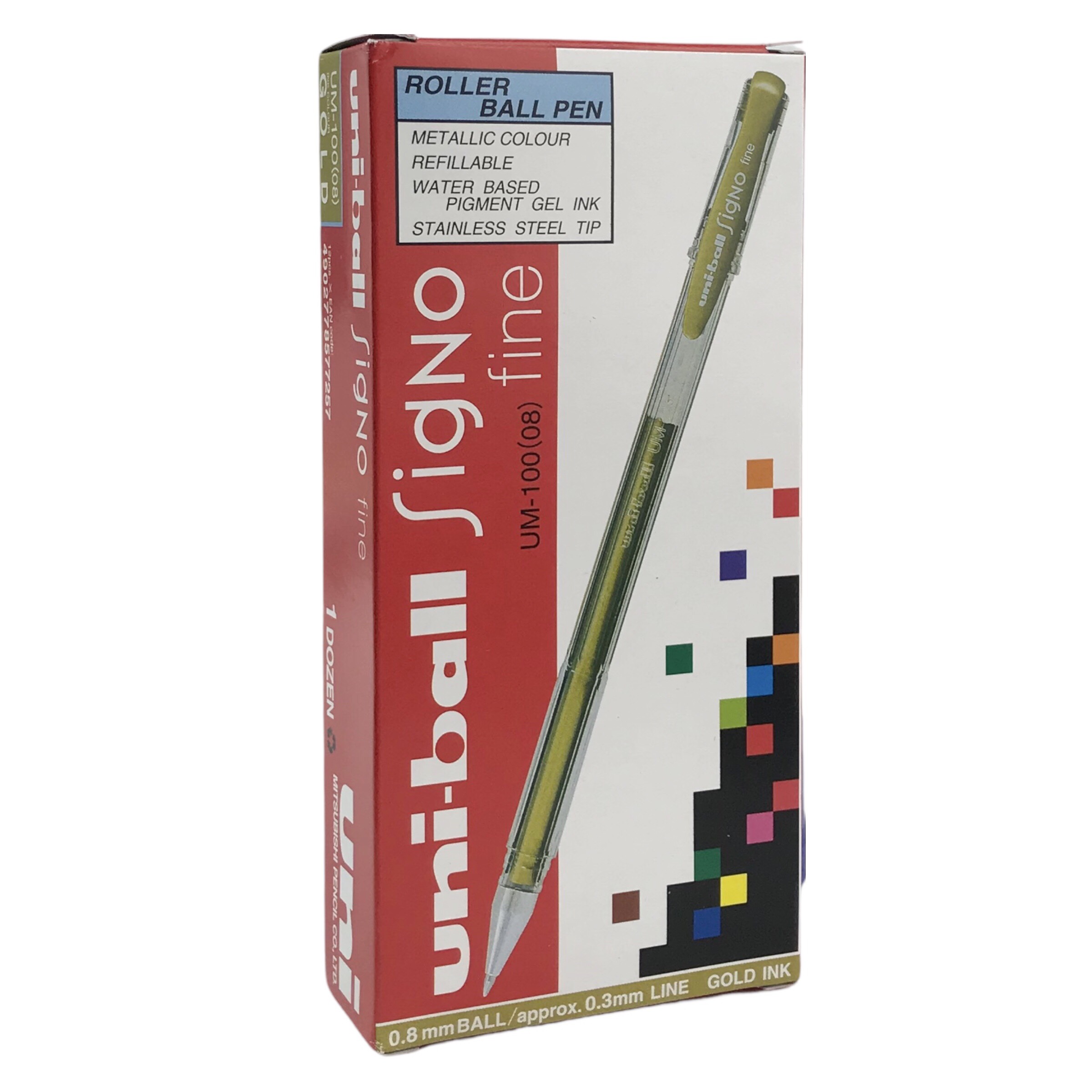 Uni-ball Signo Noble Silver Metallic Gel Pen