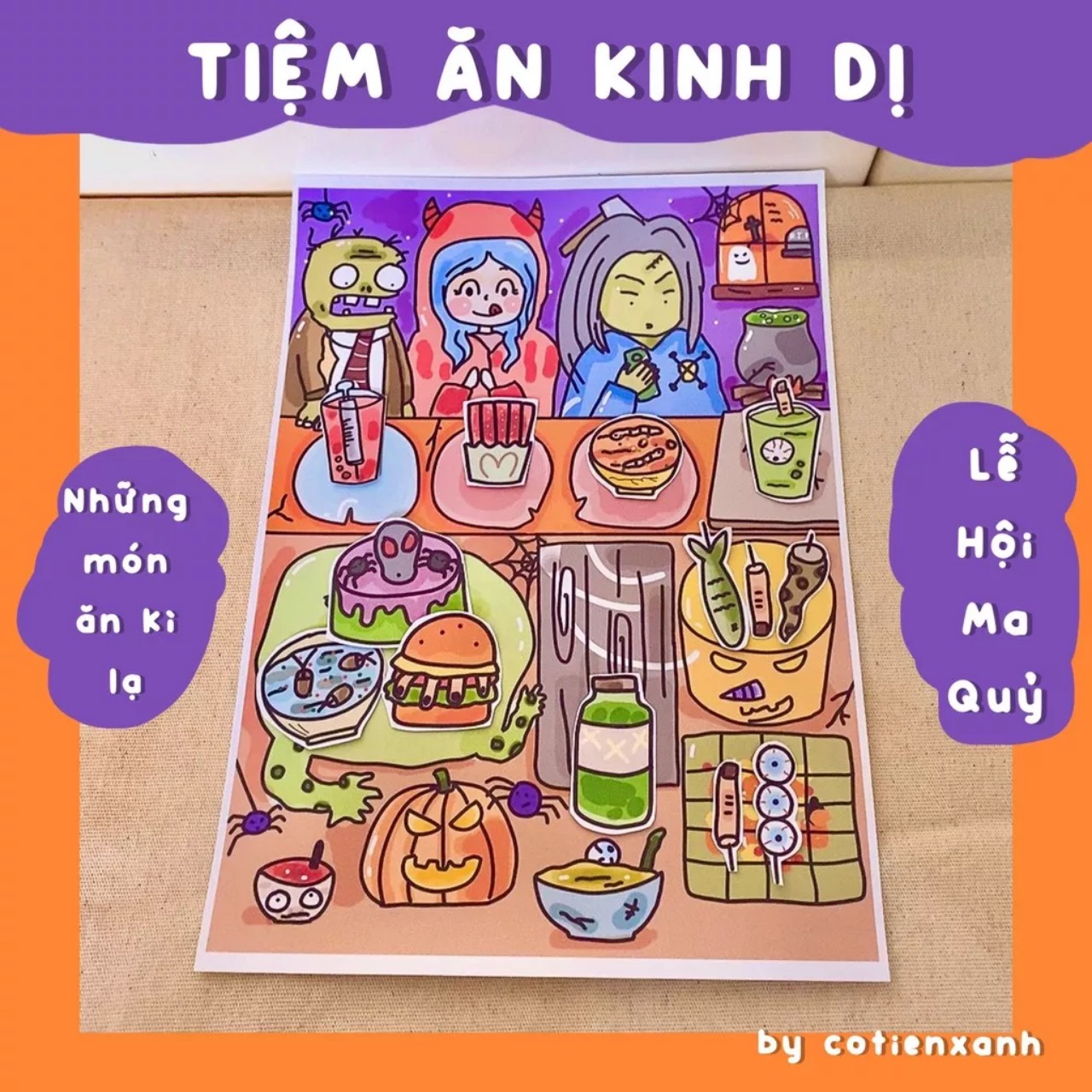 Bộ Tranh Tương Tác Cô Tiên Xanh