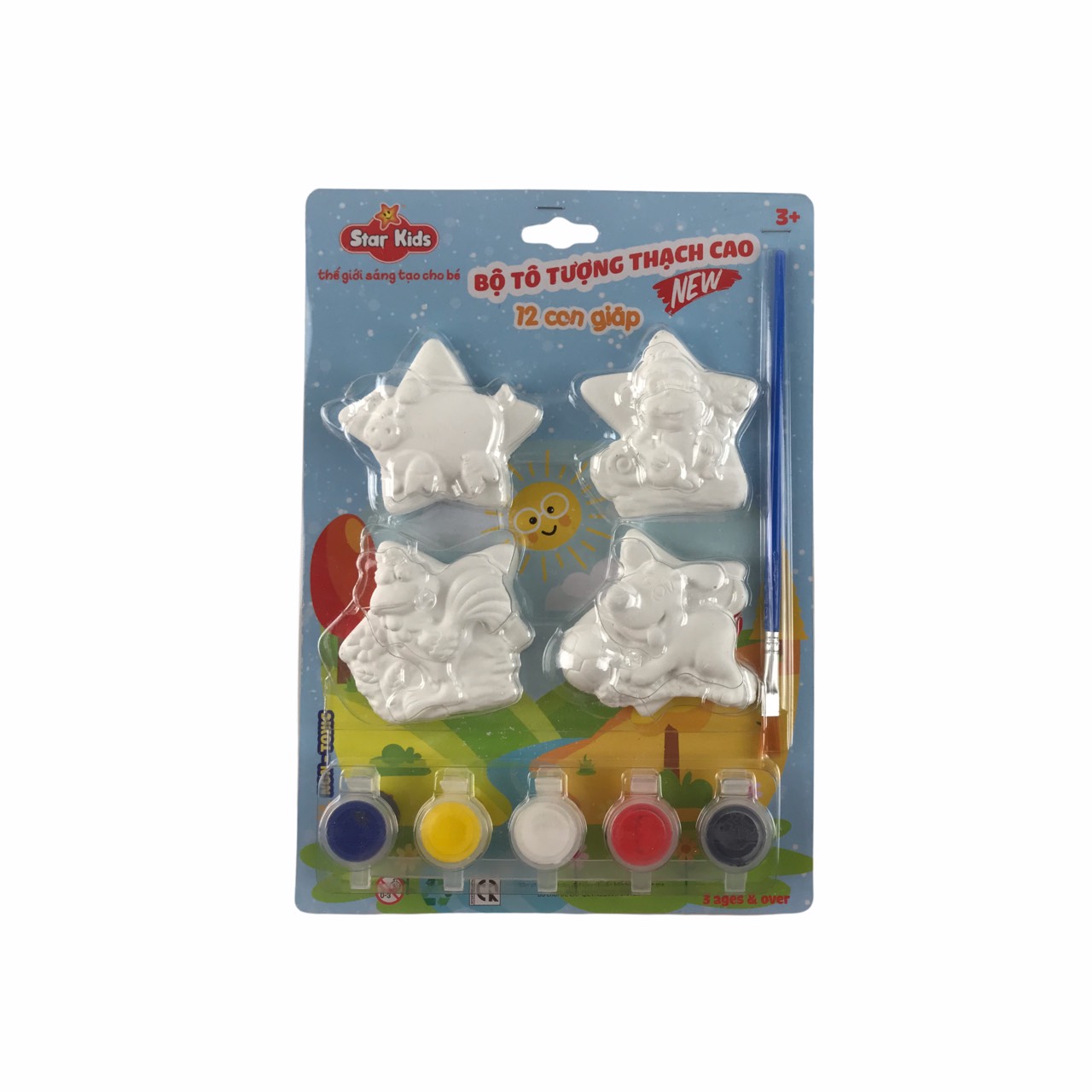 Tượng tô màu Star Kids 12 con giáp Tượng Tô Màu Star Kids 12 Con Giáp