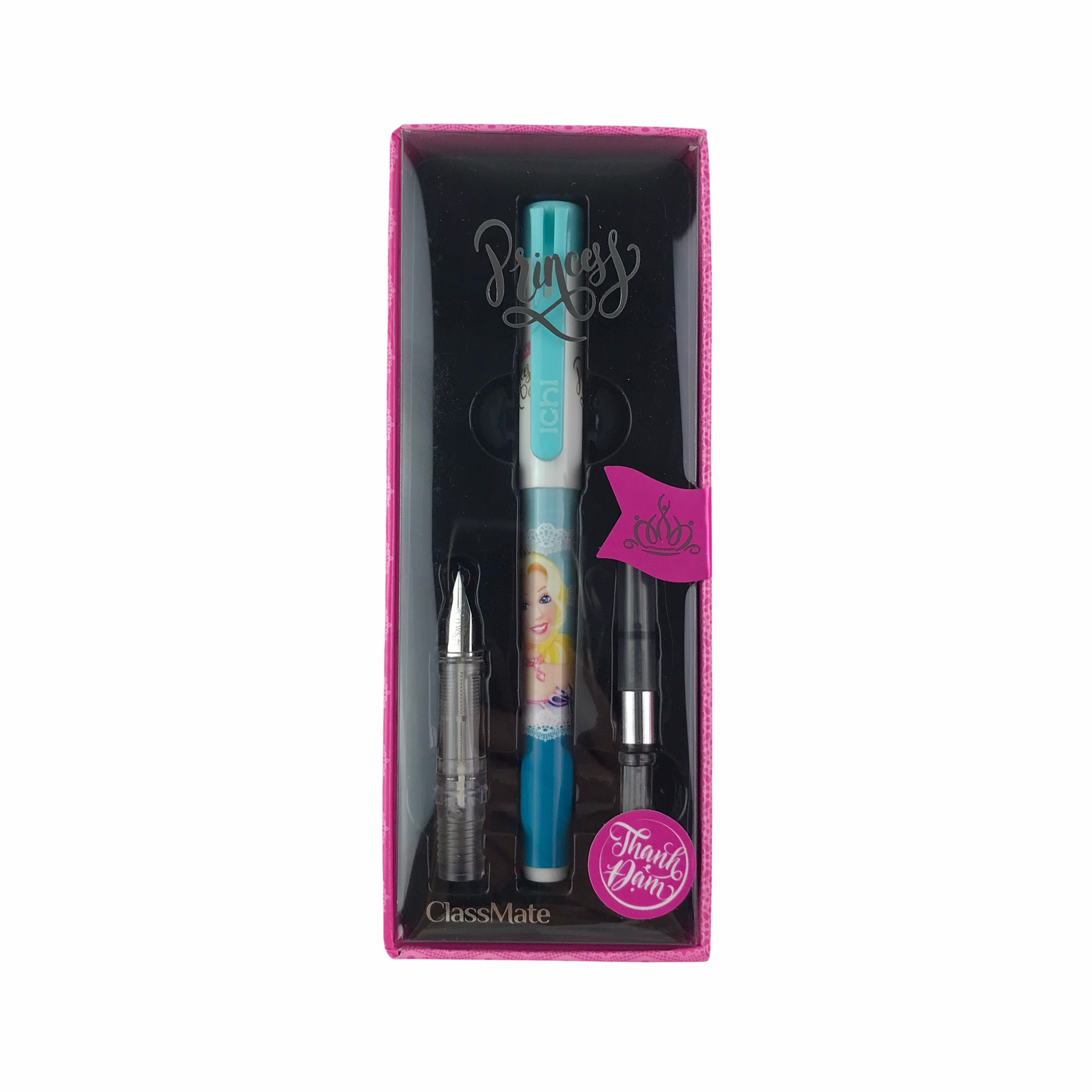 Bút máy ClassMate Ichi, bút bơm mực, viết lá tre, văn phòng phẩm