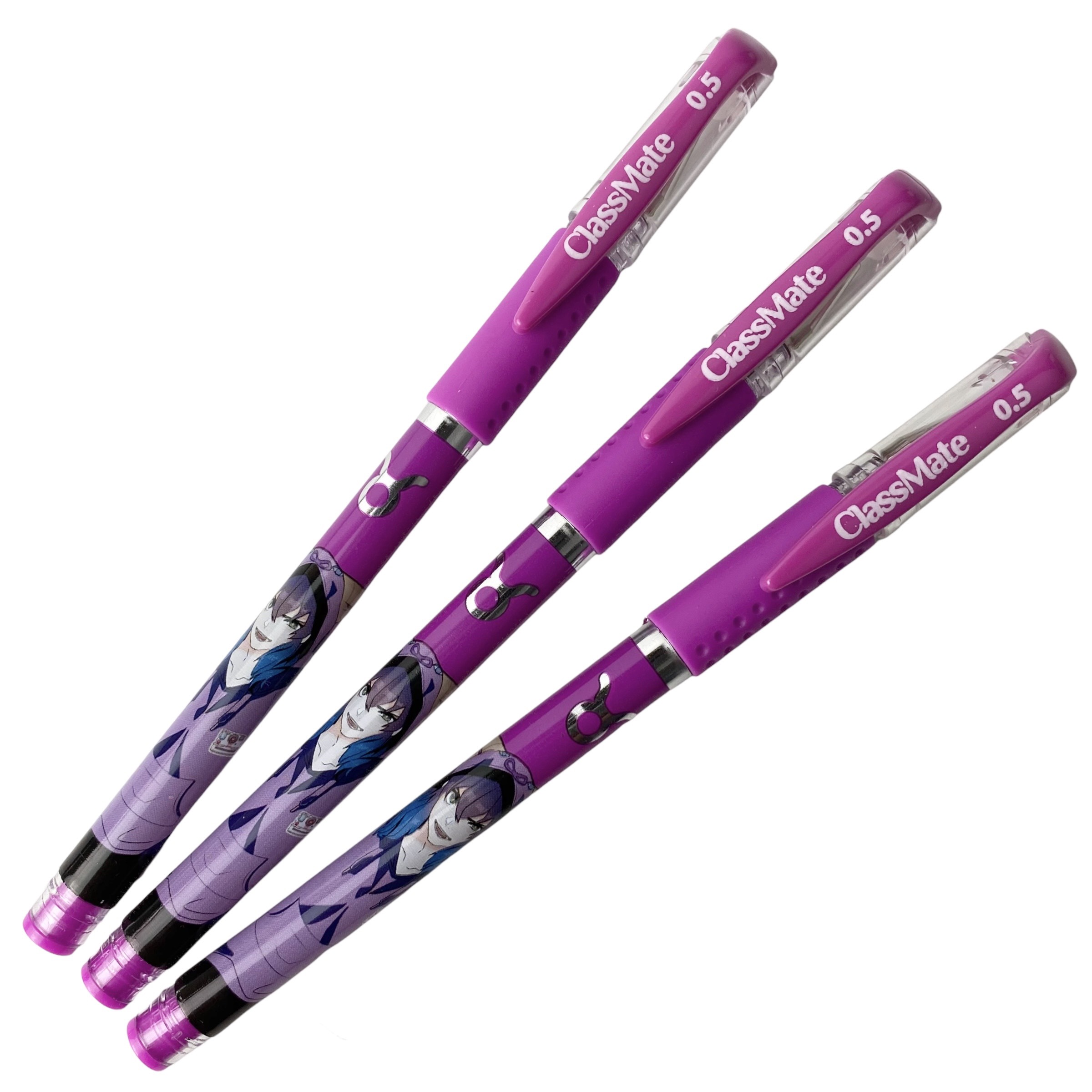 Bút gel ClassMate CL-GP104P tím, bút bi nước, viết mực nước, văn phòng phẩm