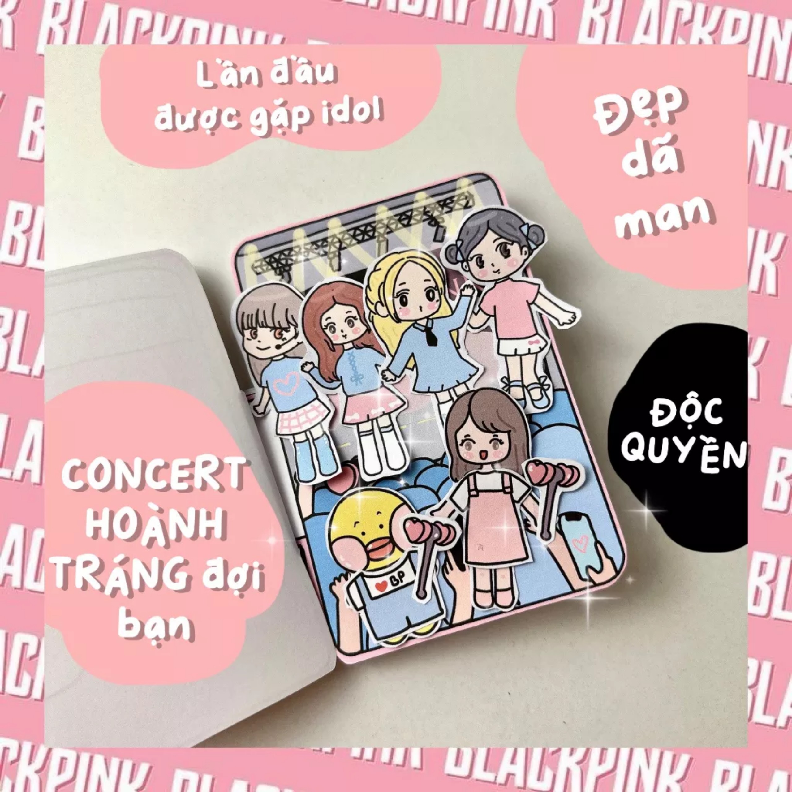 Bộ Tranh Tương Tác Cô Tiên Xanh - Bộ tranh đu Idol