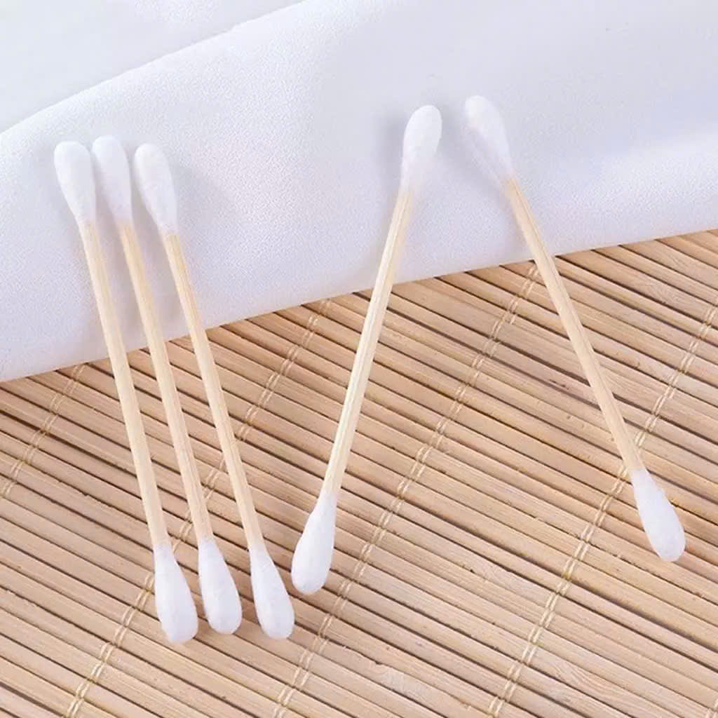 Bông ráy tai người lớn Cute 100 cây thân trúc, tăm bông, văn phòng phẩm