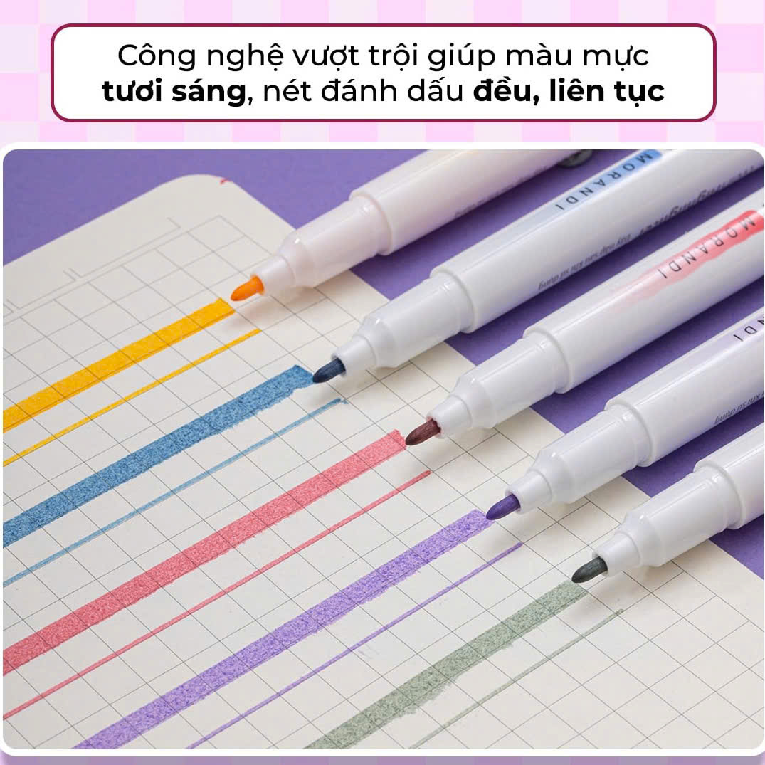 hoc sinh su dung but highlight nhieu mau de ghi chu