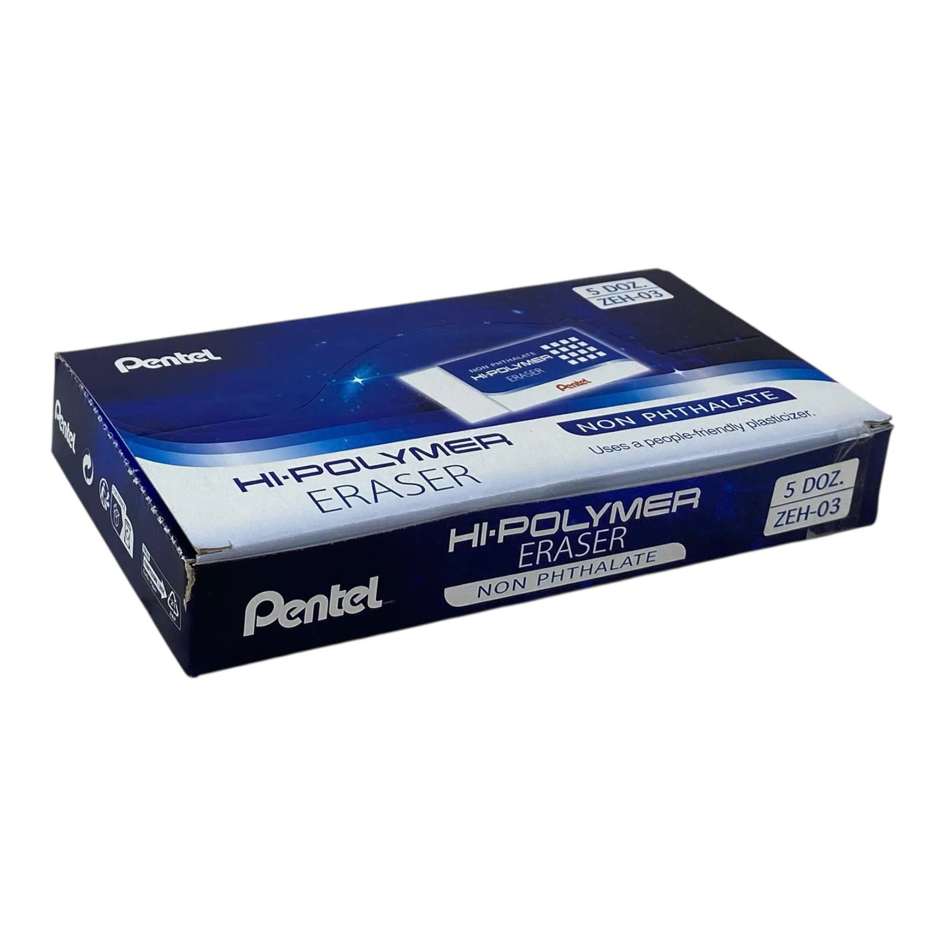 Gôm Pentel ZEH-03N trắng, tẩy, văn phòng phẩm