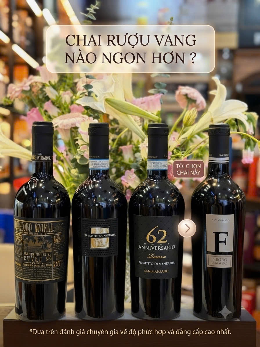 So sánh rượu vang F và 62 nào ngon hơn ?