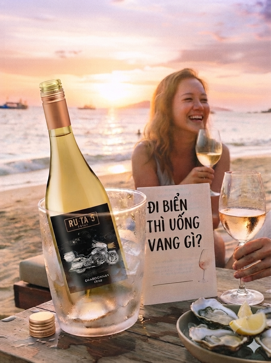 Đi biển thì uống vang gì ?