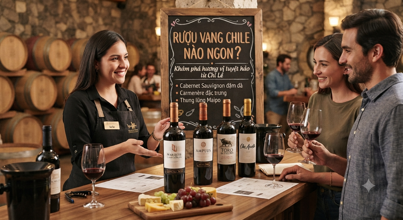 Rượu vang Chile nào ngon ?