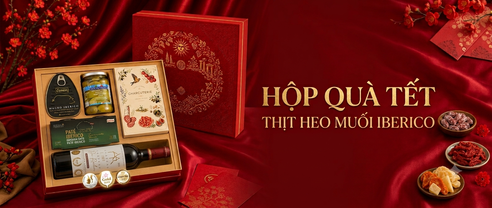 Nghệ Thuật Kết Hợp Rượu Vang Và Đùi Heo Muối Iberico Tây Ban Nha Thượng Hạng