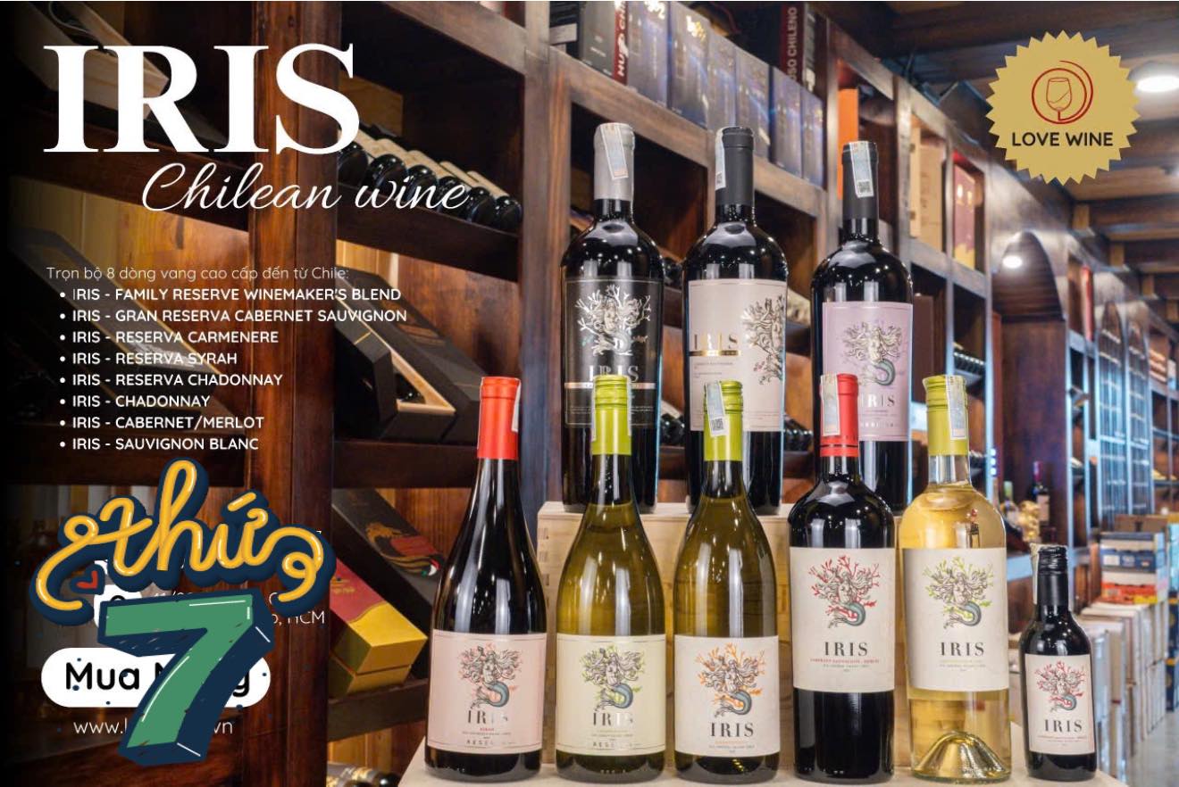 Rượu Vang Chile IRIS – Khám Phá Bộ Sưu Tập Vang Chile Được Yêu Thích.