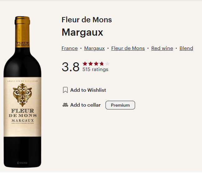 Rượu vang đỏ Margaux.