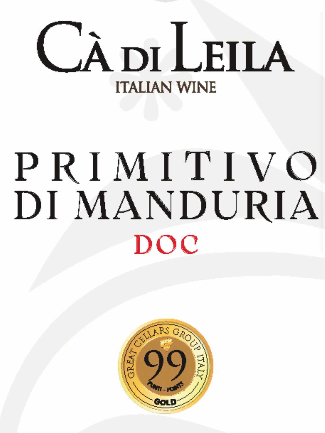 Rượu Vang Ý Primitivo Di Manduria Cà Di Leila Gold Collection