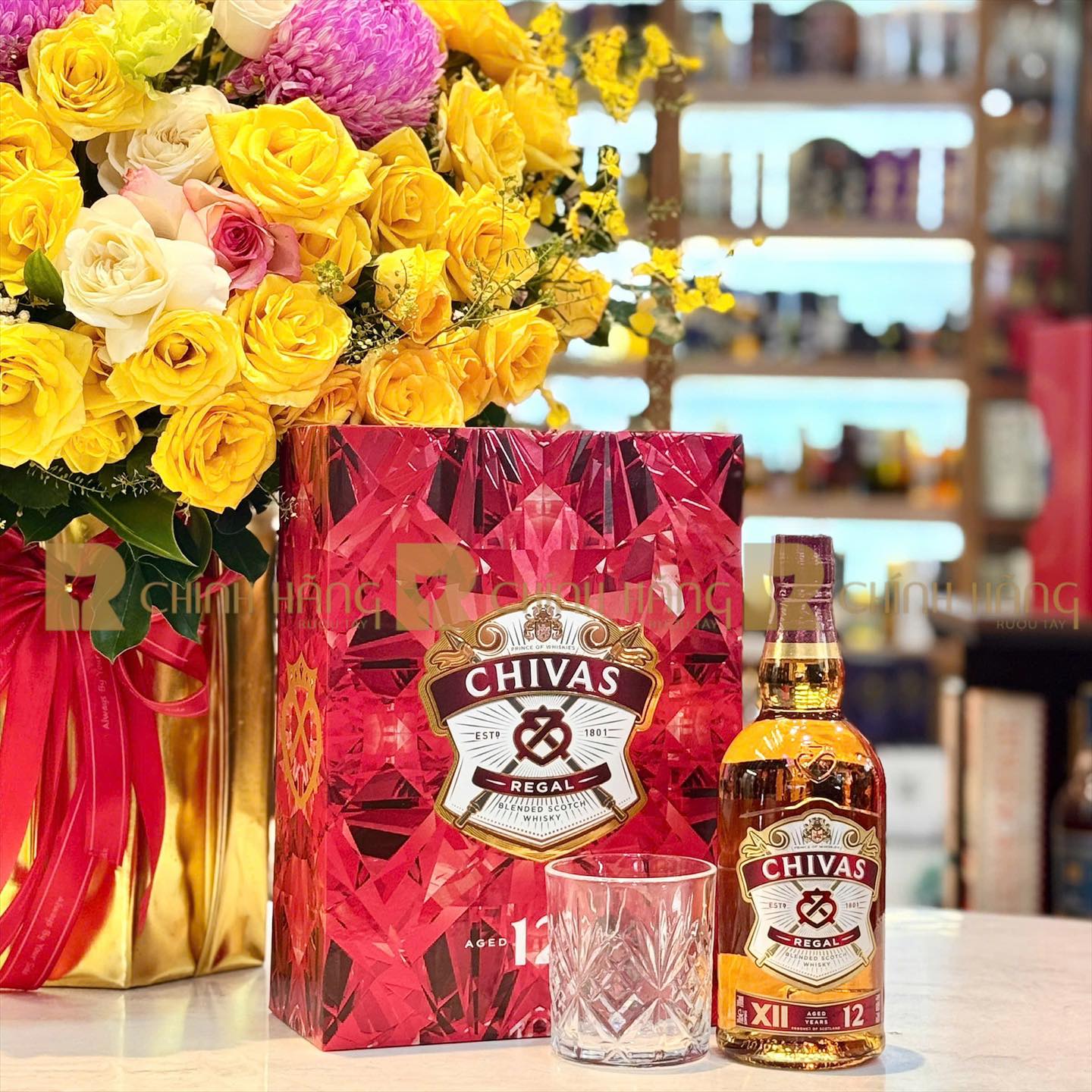 Rượu Chivas 12 + Hộp quà chính hãng