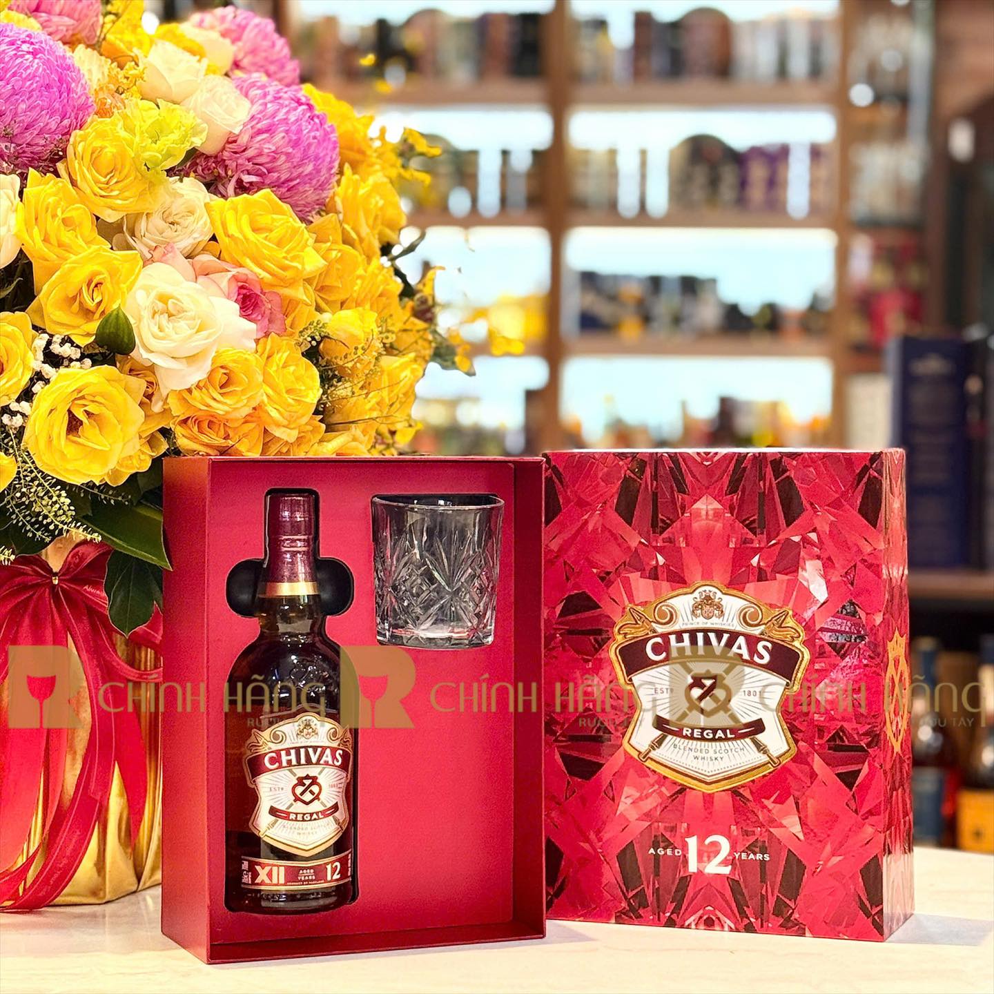 Rượu Chivas 12 + Hộp quà chính hãng