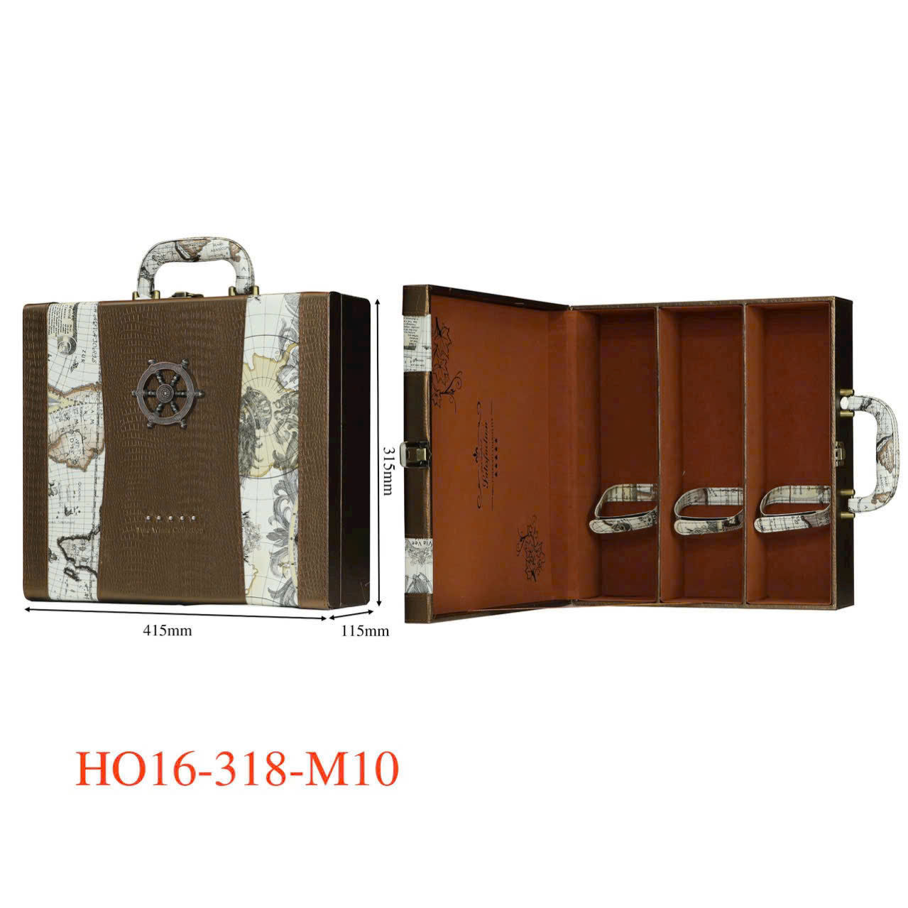 Hộp đựng rượu vang 3 chai