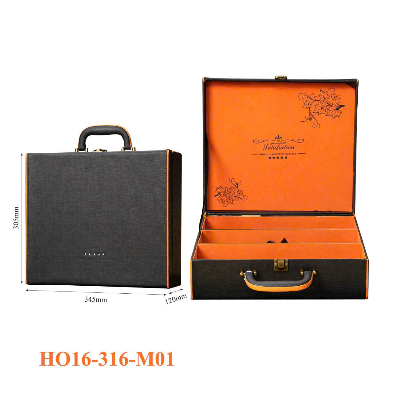 Hộp đựng rượu vang 3 chai