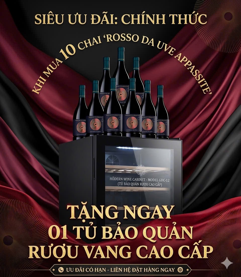 Mua rượu vang tặng tủ bảo quản