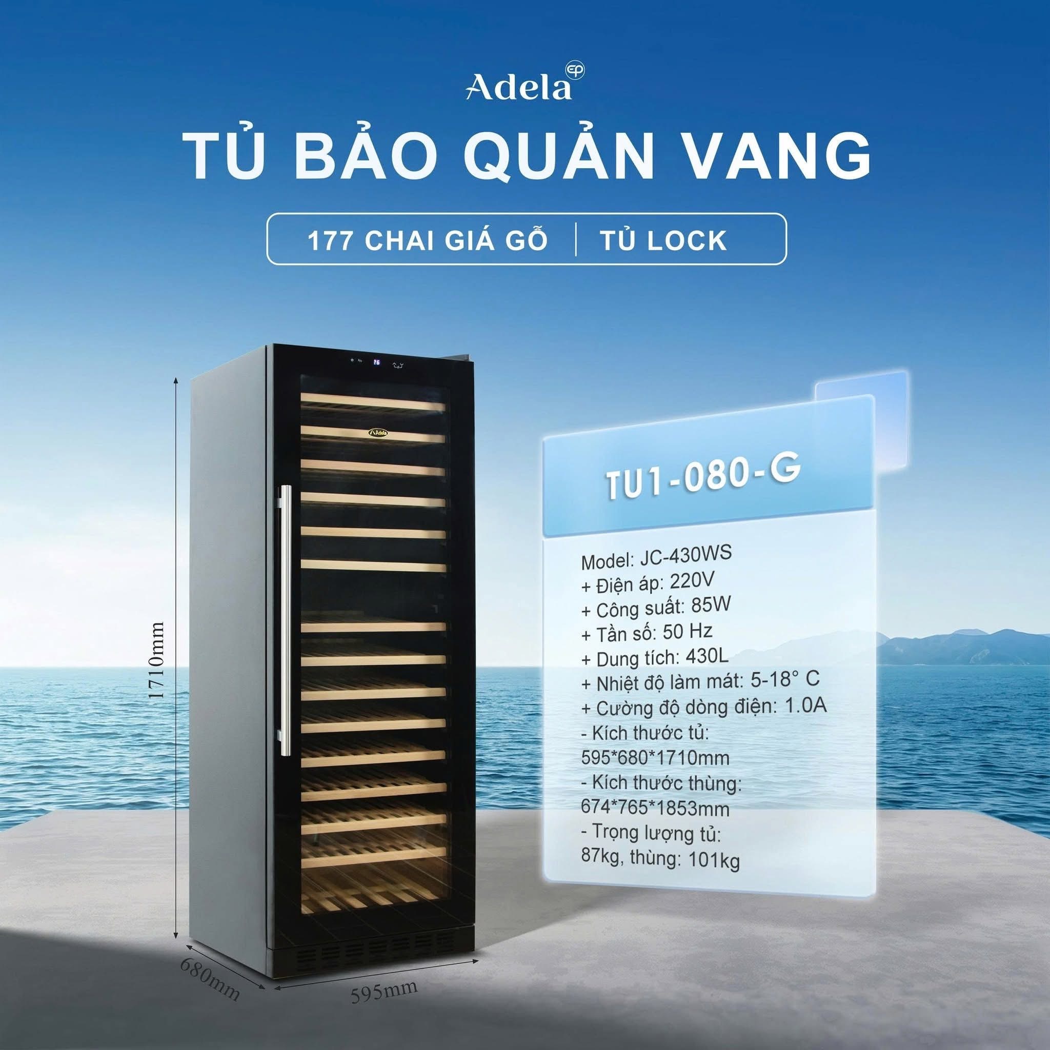 TỦ BẢO QUẢN VANG  177 CHAI
