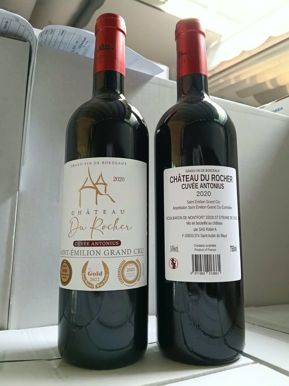 Château du Rocher Cuvée Antonius Saint-Émilion Grand Cru niên vụ 2020