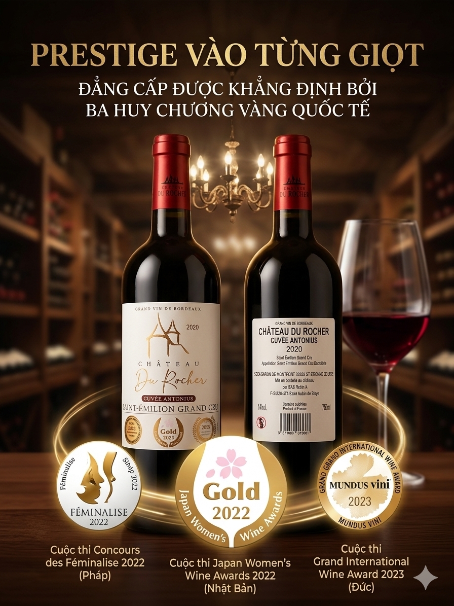 Château du Rocher Cuvée Antonius Saint-Émilion Grand Cru niên vụ 2020