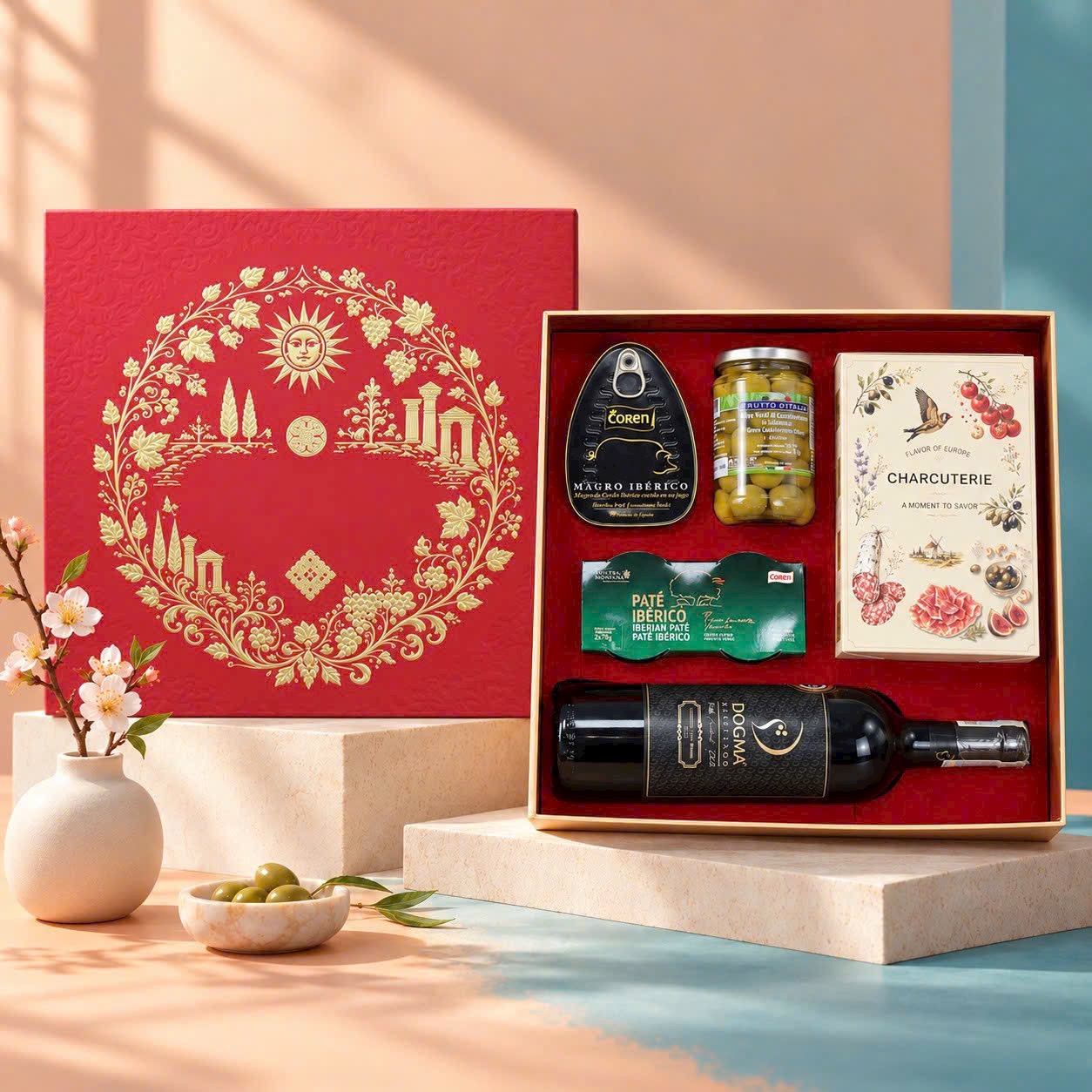 Combo 2: Set kết hợp rượu vang đỏ Aromo Special Edition
