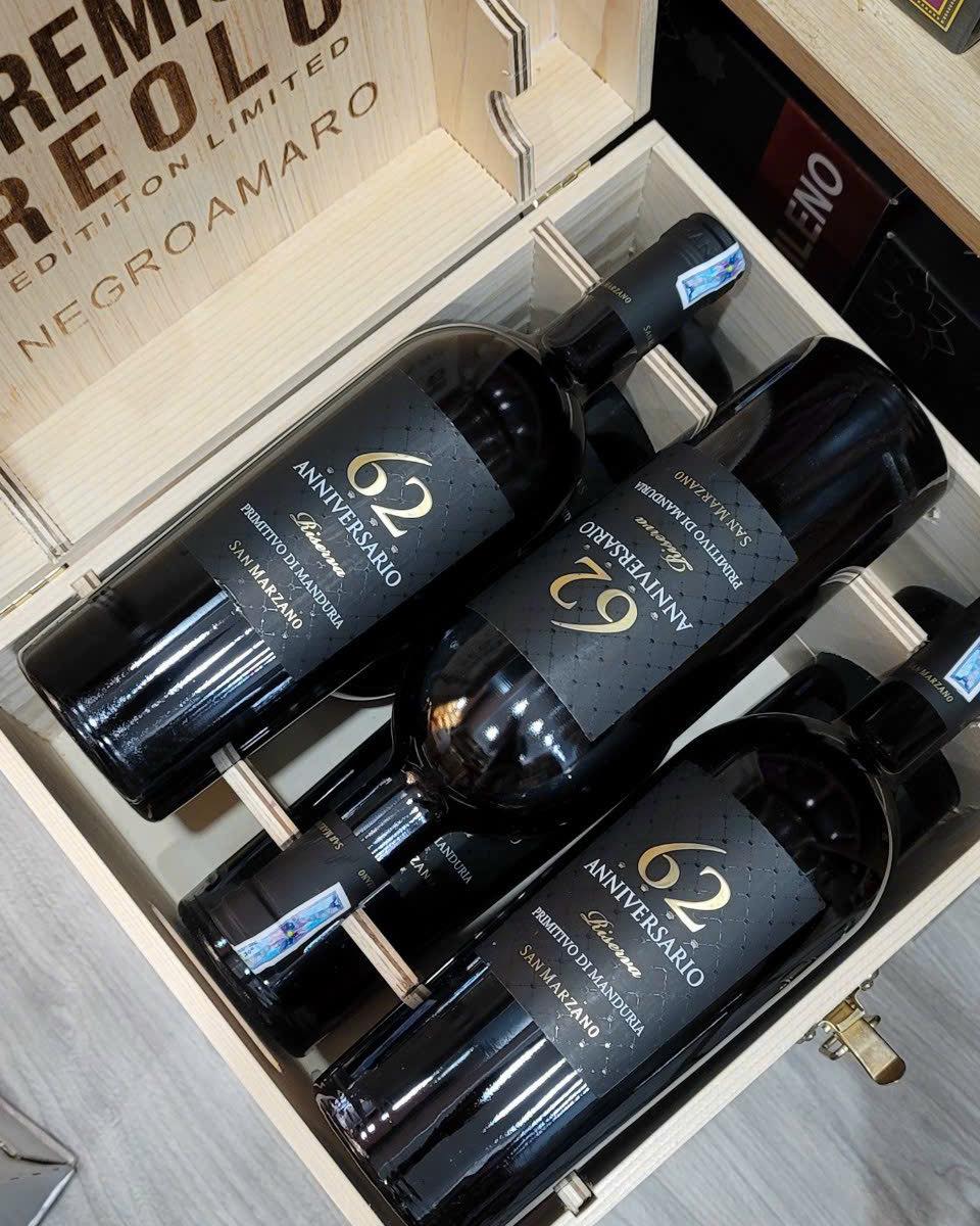 Rượu vang đỏ 62 ANNIVERSARIO PRIMITIVO DI MANRUDIA SAN MARZANO