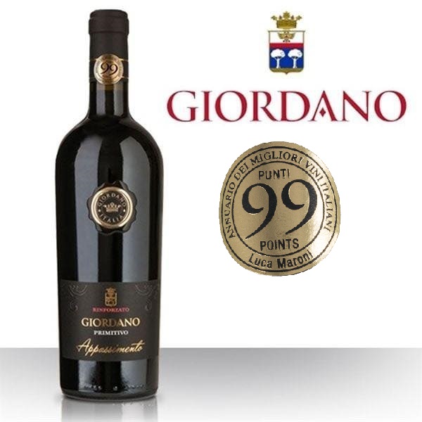 Rượu vang Rinforzato Giordano Primitivo Appassimento 99.