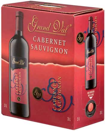 Rượu vang bịnh 3L Grand Val Cabernet Sauvignon .