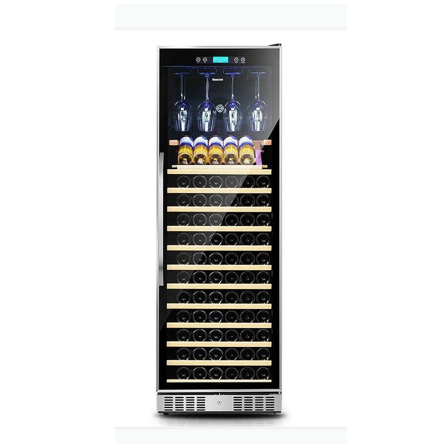 Tủ bảo quản rượu vang 168 chai + có treo ly.
