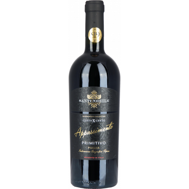Rượu vang Ý Santi Nobile CentoXCento Appassimento Primitivo Puglia 99 points.
