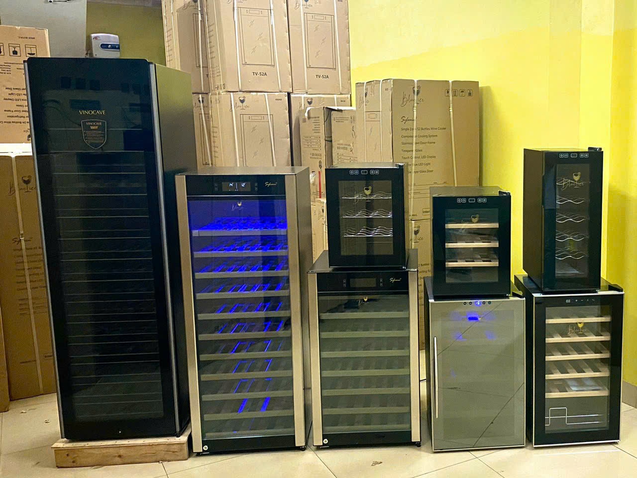 Tủ bảo quản rượu vang 85 chai
