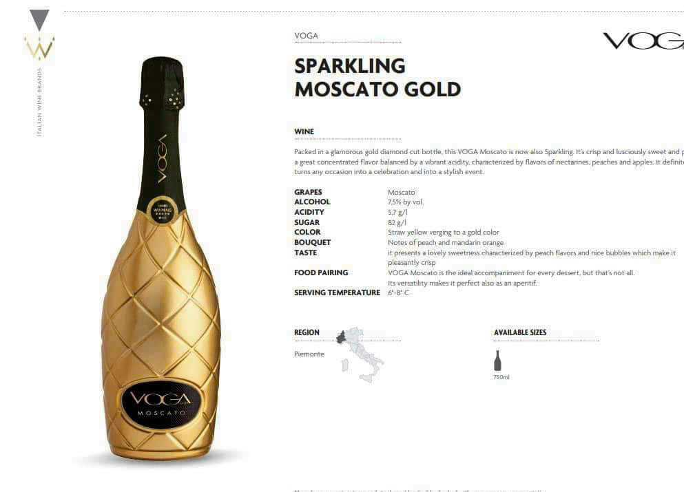 Rượu vang VOGA Prosecco DOC