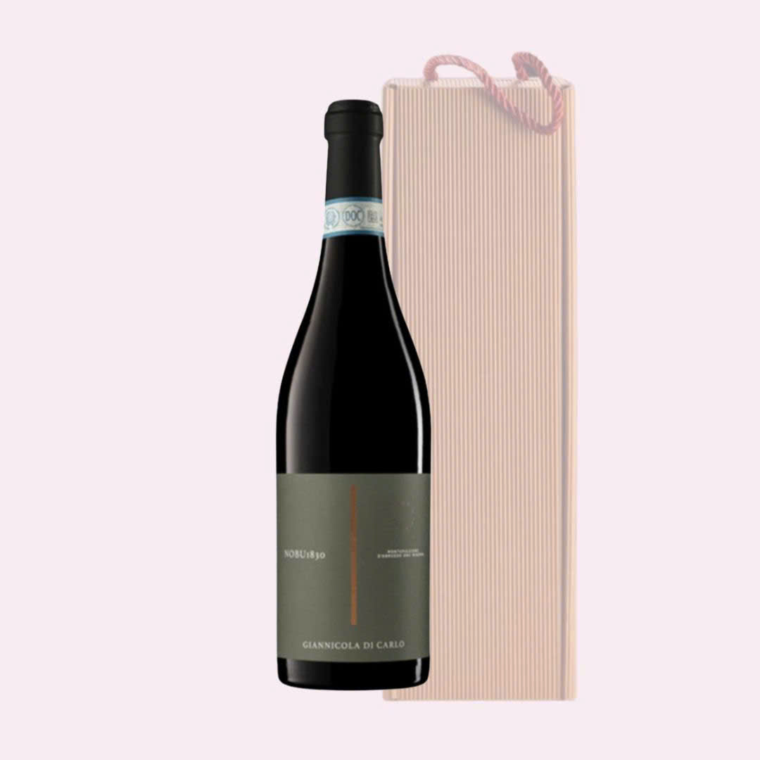 Hộp gỗ 1 chai rượu Nubu 1830 Riserva
