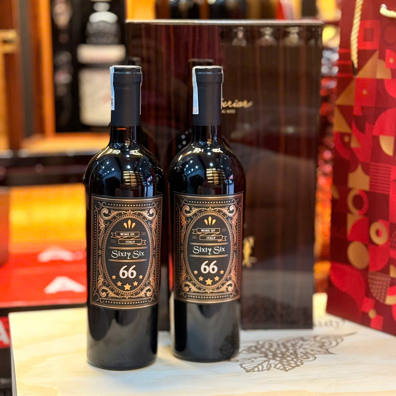 Sét 2 chai : Rượu vang 66