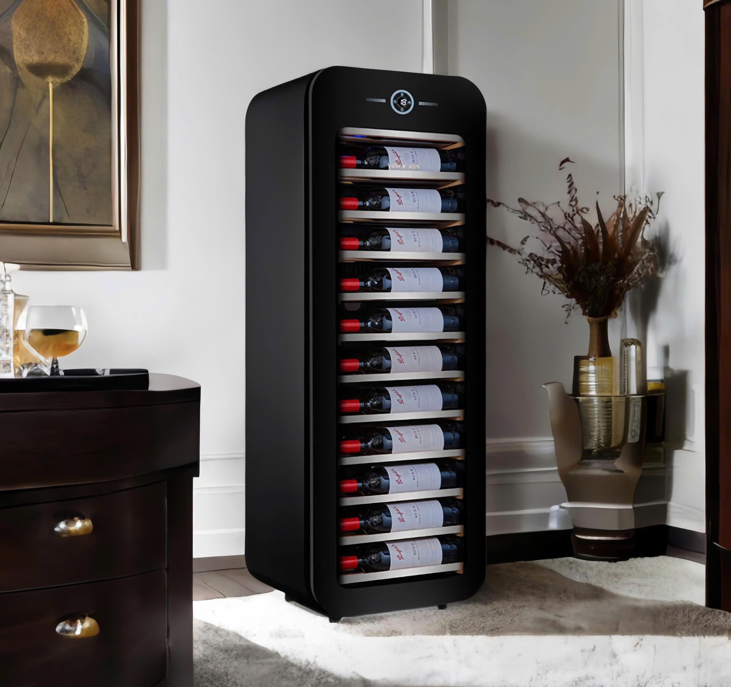 Tủ ướp rượu vang VINOCAVE 34 chai màu đen