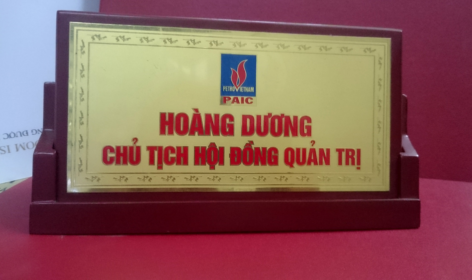 Biển chức danh 1 mặt