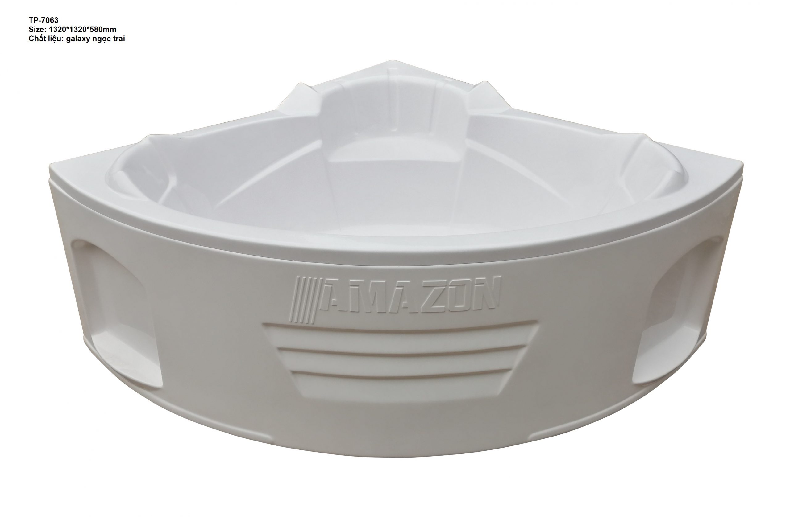 TP7063 - BỒN TẮM GÓC NGÂM CÓ CHỮ