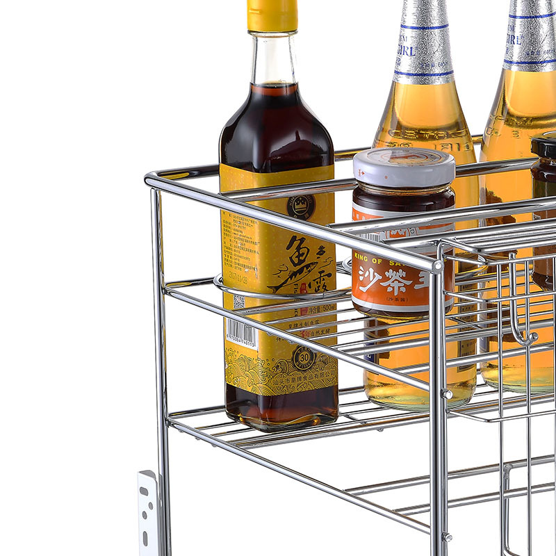 GV02 - Kệ gia vị nan tròn Inox bóng cao cấp