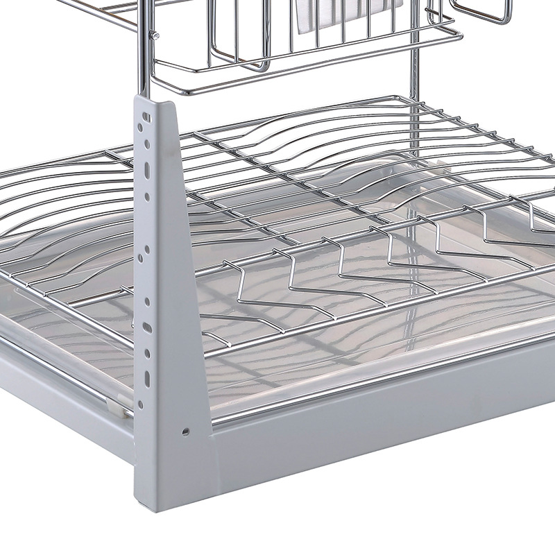 GV02 - Kệ gia vị nan tròn Inox bóng cao cấp