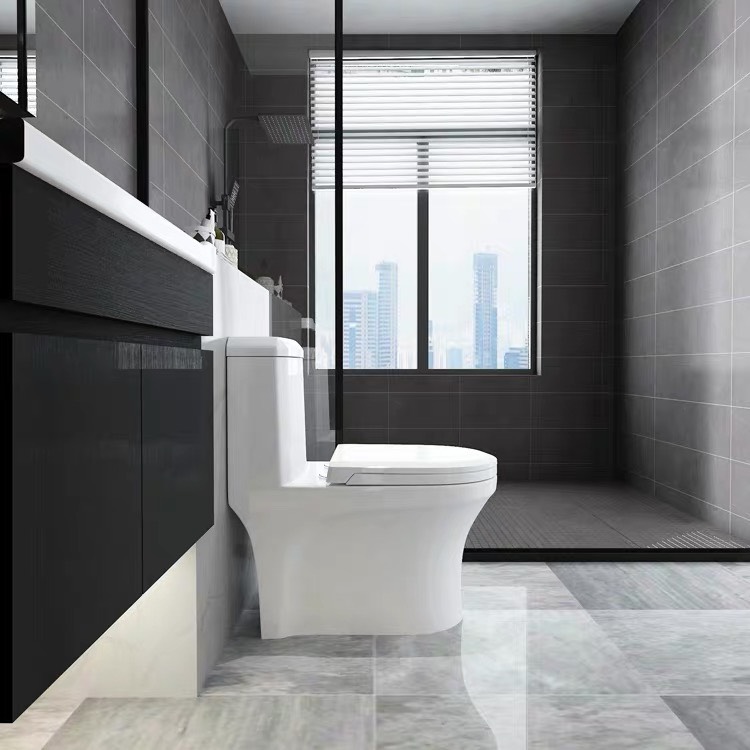 KA3987 - Bồn cầu liền khối nhỏ, sứ nung tráng men nano tuyết cao cấp